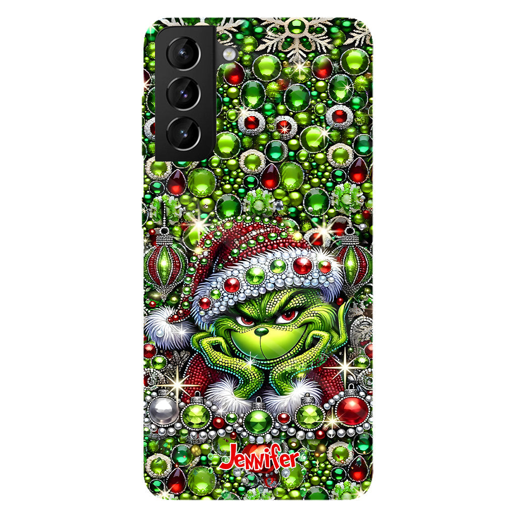 Joyeux Noël - Coque de téléphone personnalisée avec motif étole de Noël