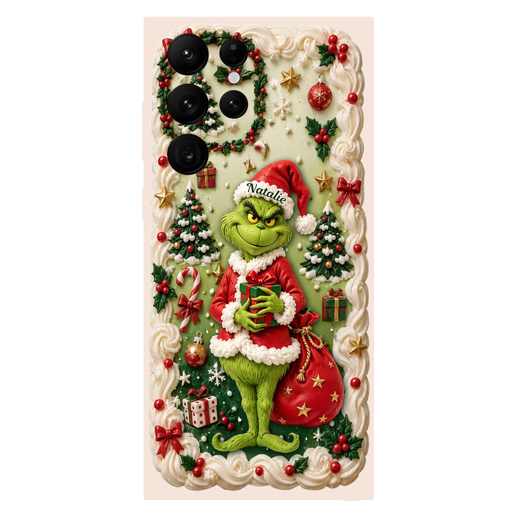 Merry Xmas - Personalized Stole Christmas Phone Case & Embroidered Lanyard