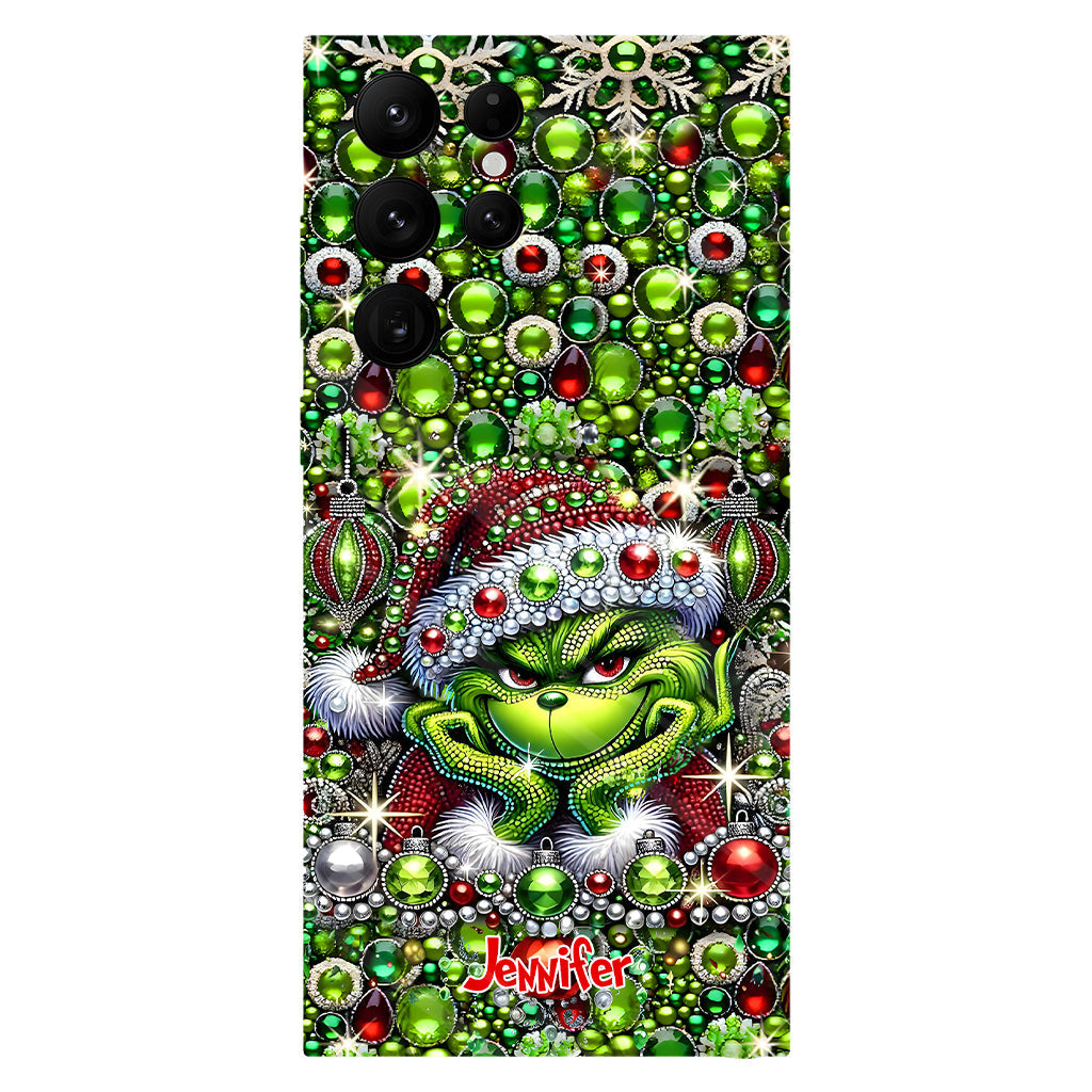 Joyeux Noël - Coque de téléphone personnalisée avec motif étole de Noël