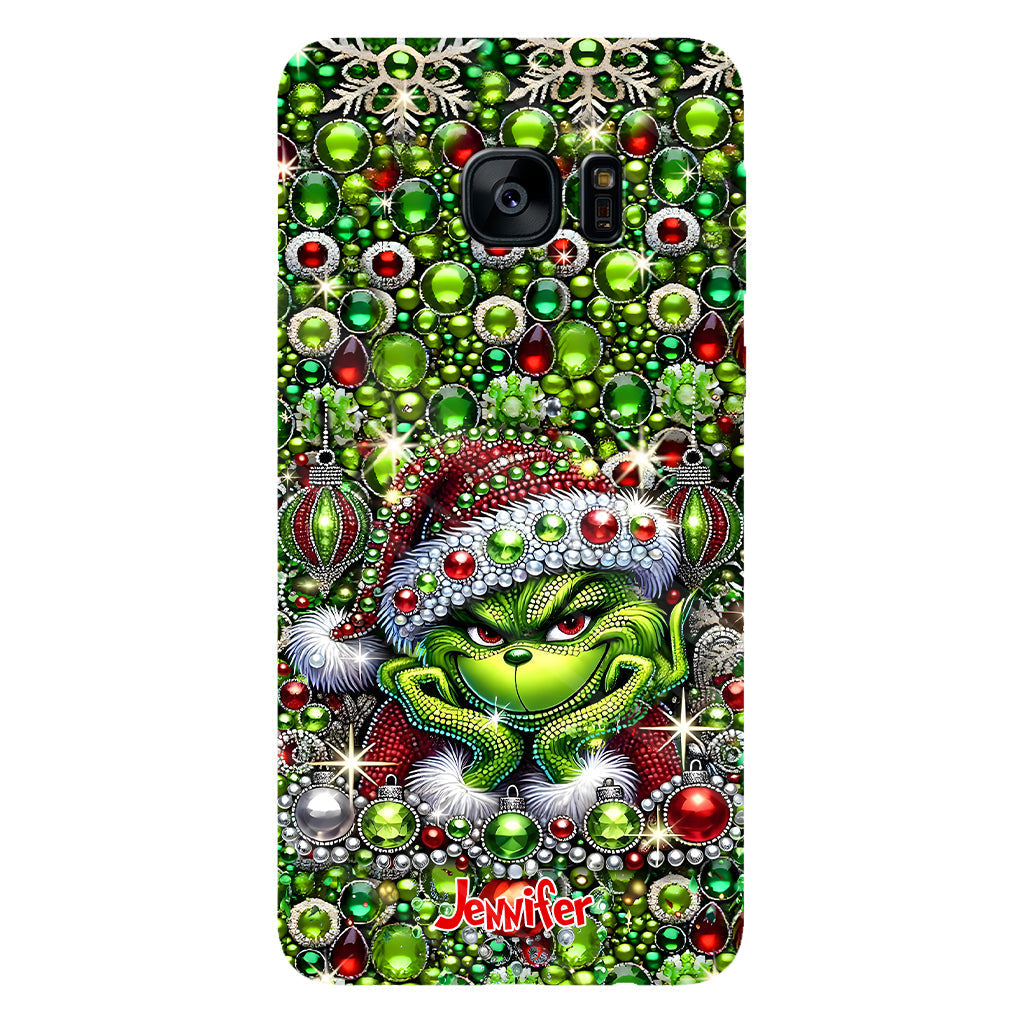 Joyeux Noël - Coque de téléphone personnalisée avec motif étole de Noël