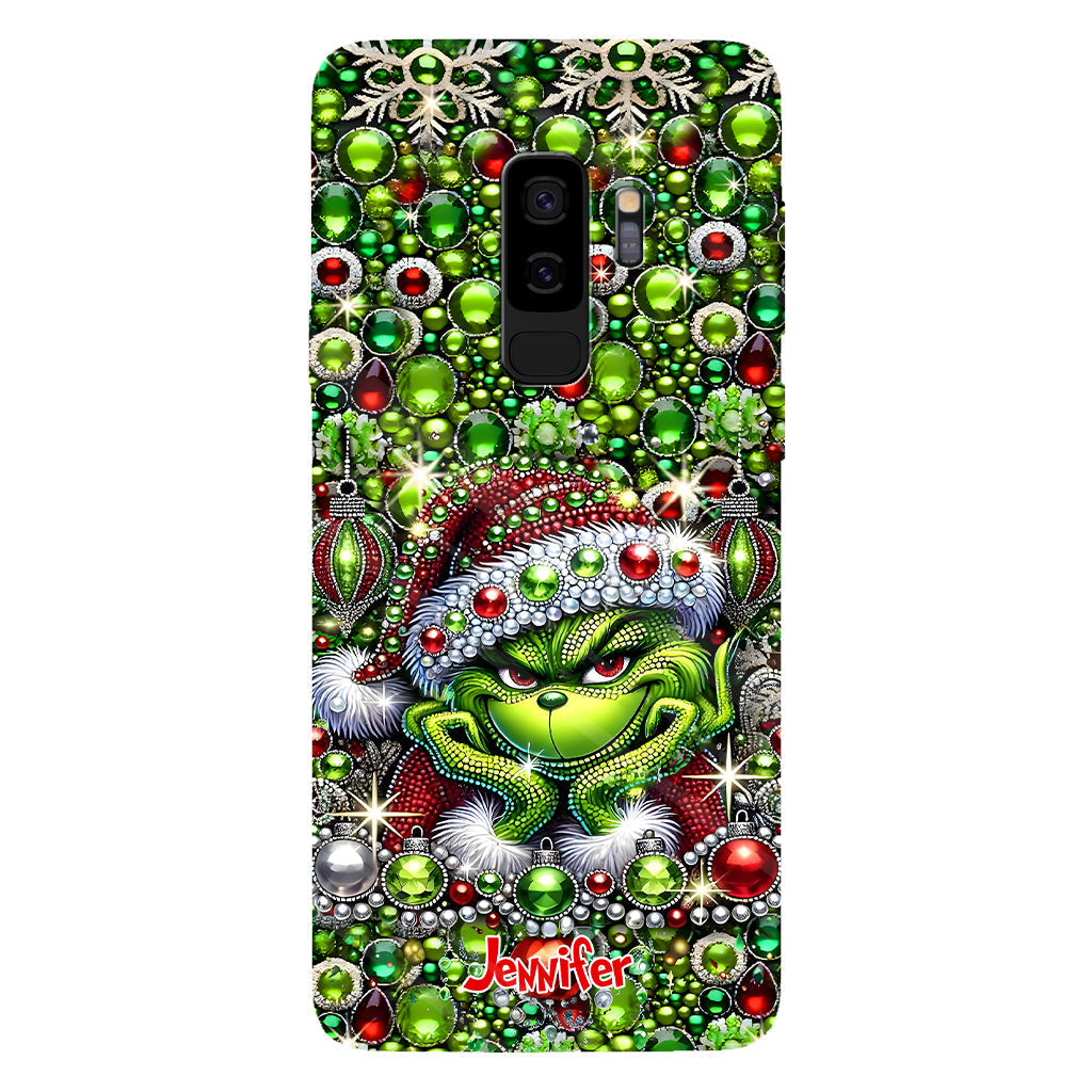 Joyeux Noël - Coque de téléphone personnalisée avec motif étole de Noël