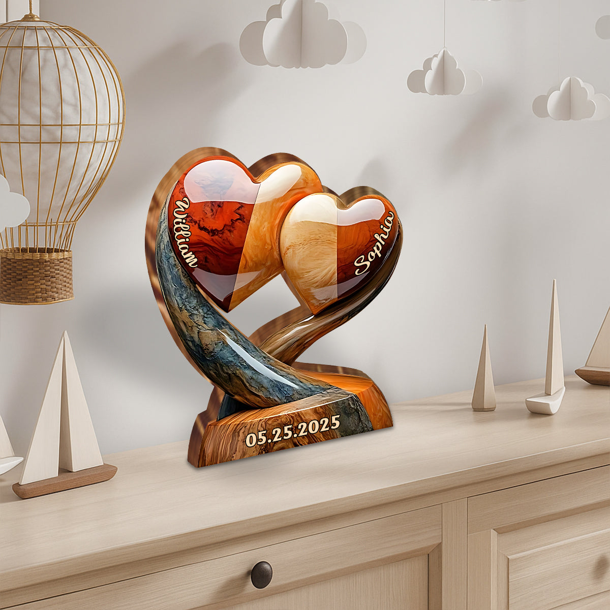 Toi et moi, on gère - Plaque acrylique personnalisée pour couple