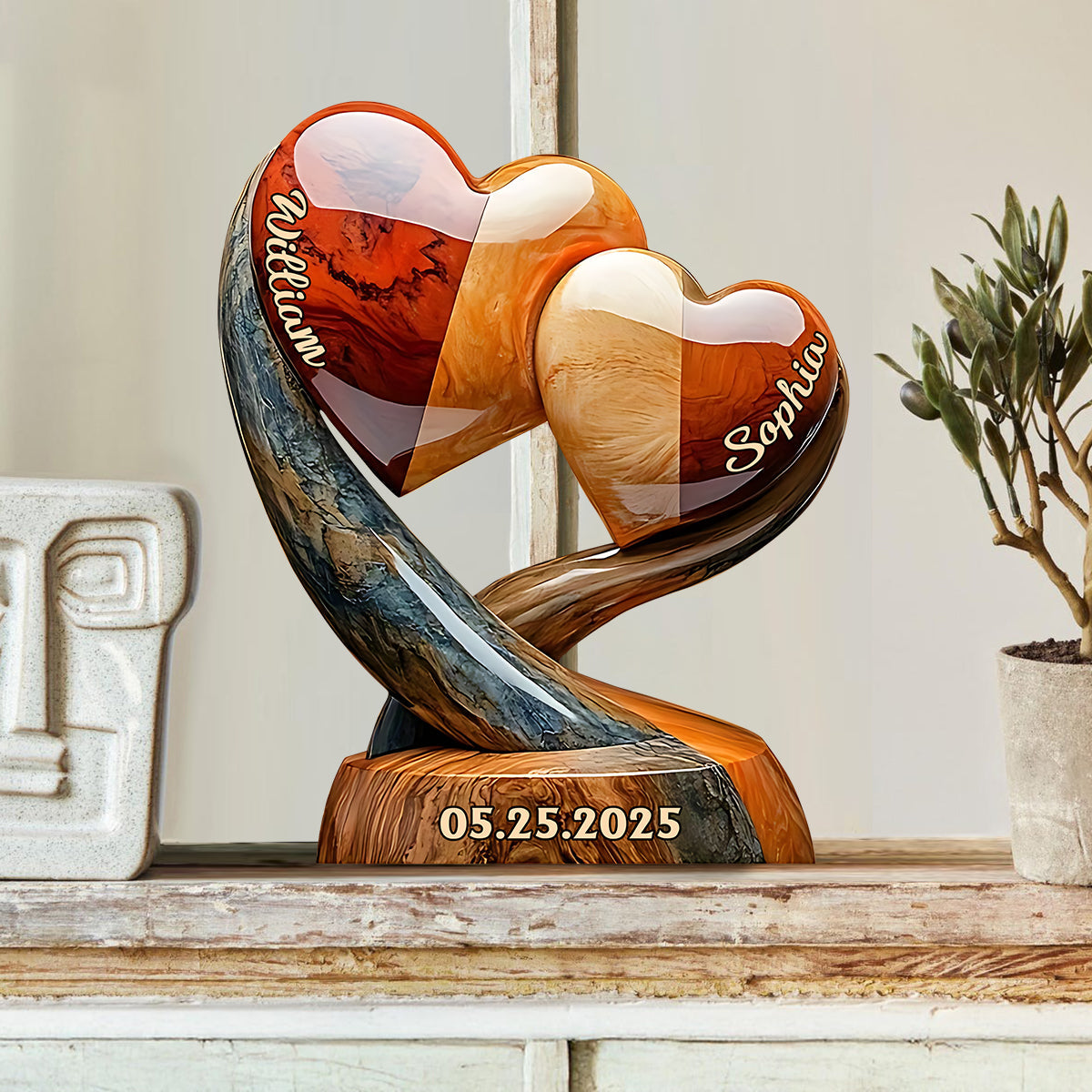 Toi et moi, on gère - Plaque acrylique personnalisée pour couple