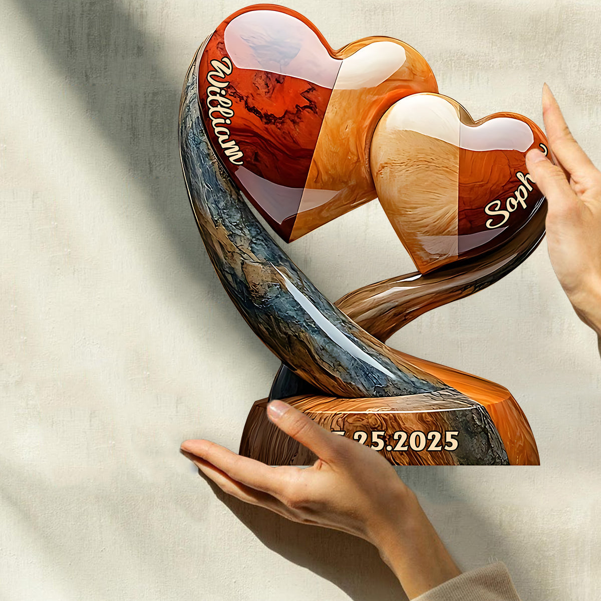 Toi et moi, on gère - Plaque acrylique personnalisée pour couple