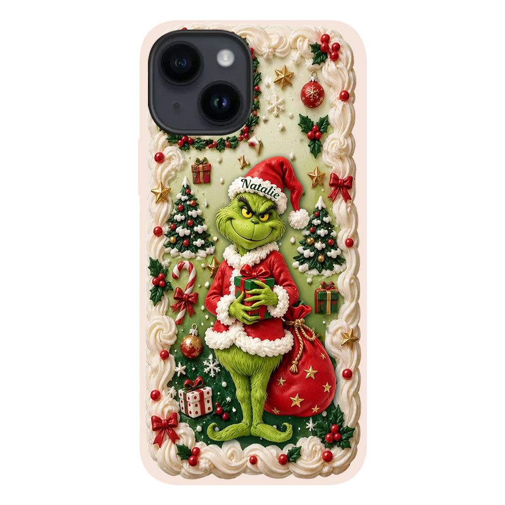 Merry Xmas - Personalized Stole Christmas Phone Case & Embroidered Lanyard