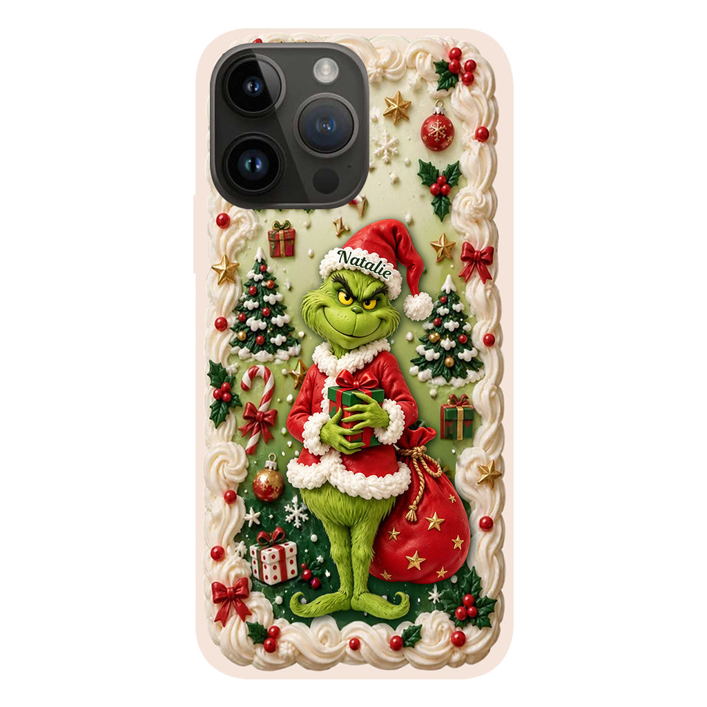 Merry Xmas - Personalized Stole Christmas Phone Case & Embroidered Lanyard