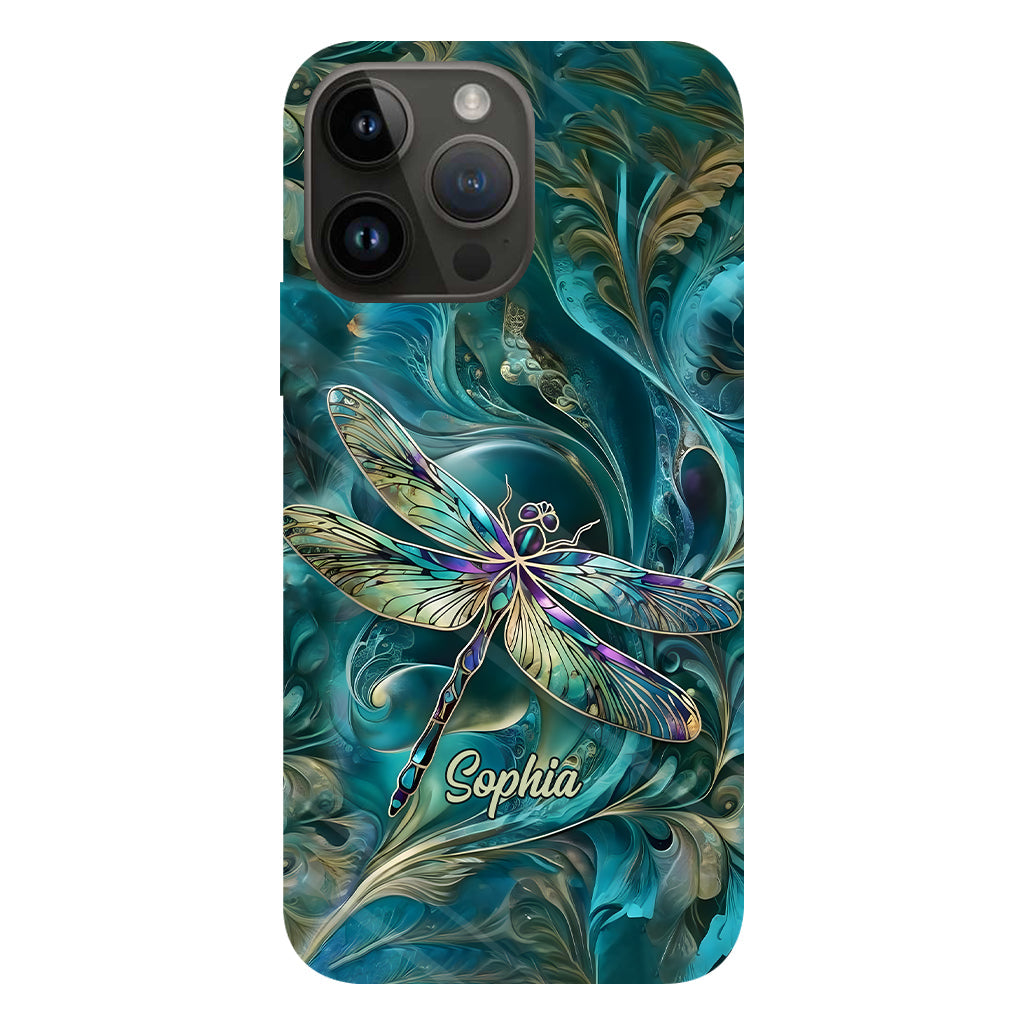 Magnifique libellule - Coque de téléphone personnalisée avec motif libellule intégral