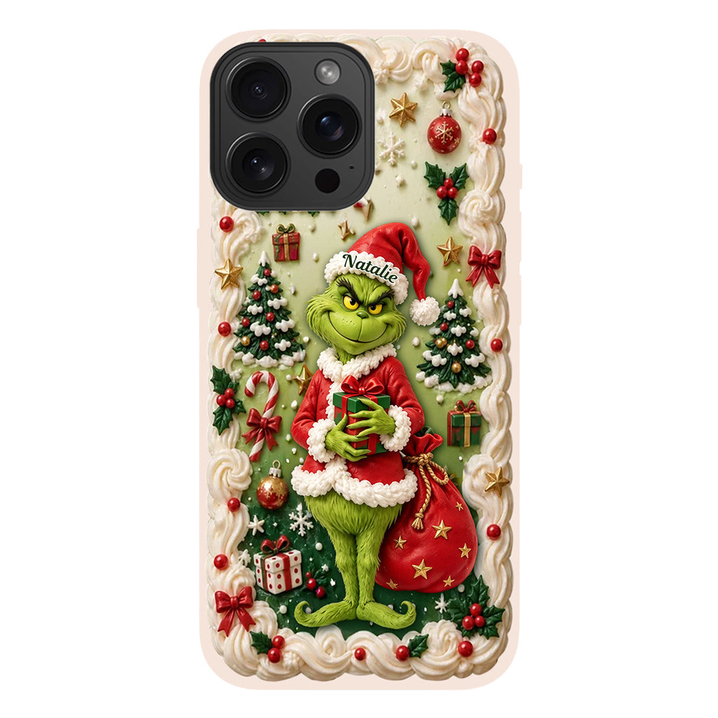 Merry Xmas - Personalized Stole Christmas Phone Case & Embroidered Lanyard