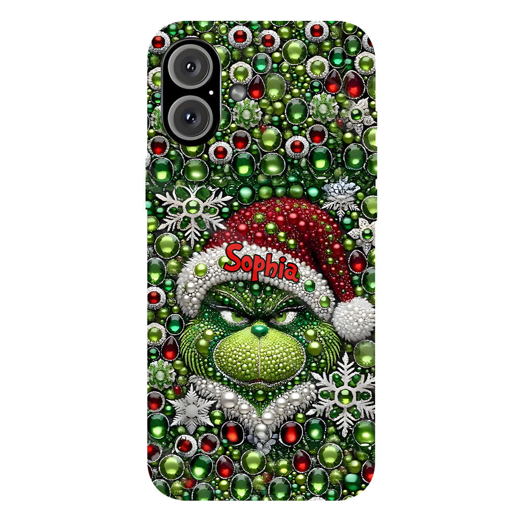 Merry Grinchmas - Personalized Stole Christmas Full Print Phone Case