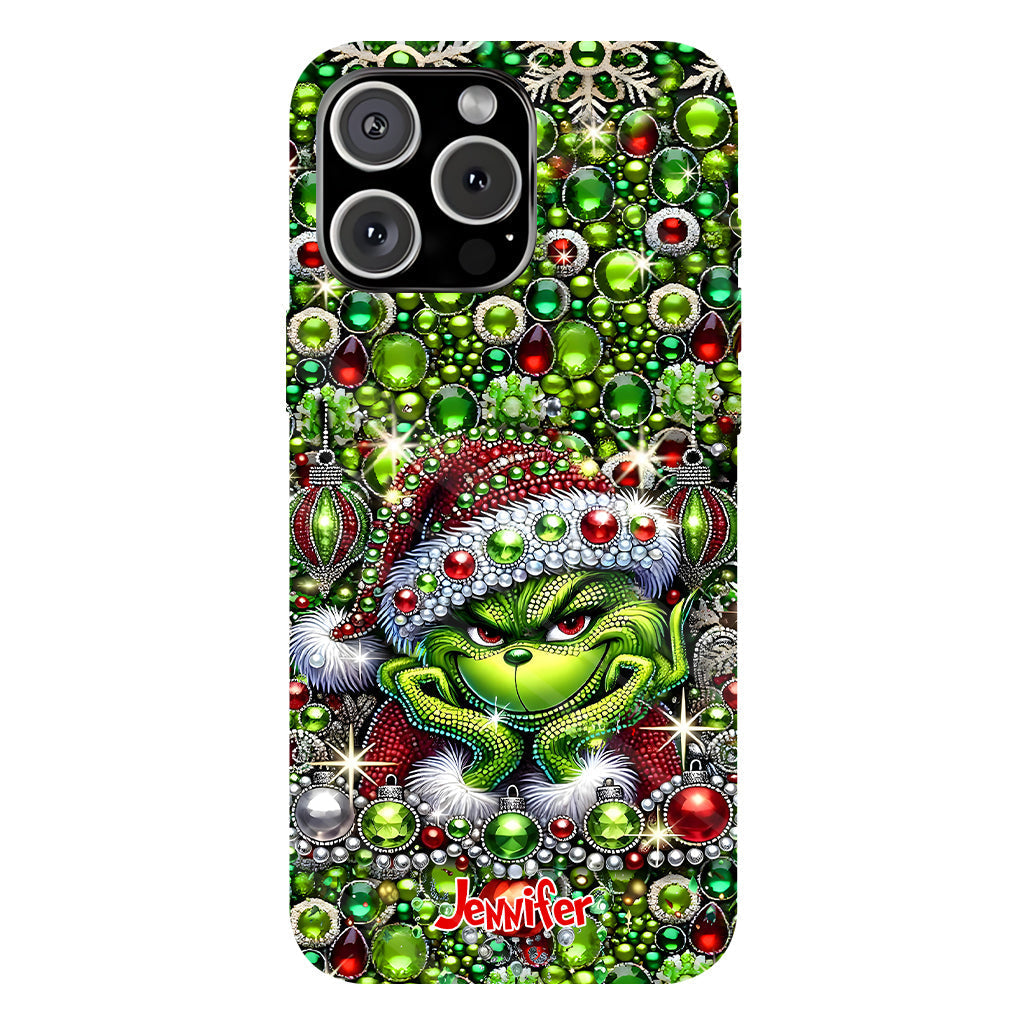 Joyeux Noël - Coque de téléphone personnalisée avec motif étole de Noël