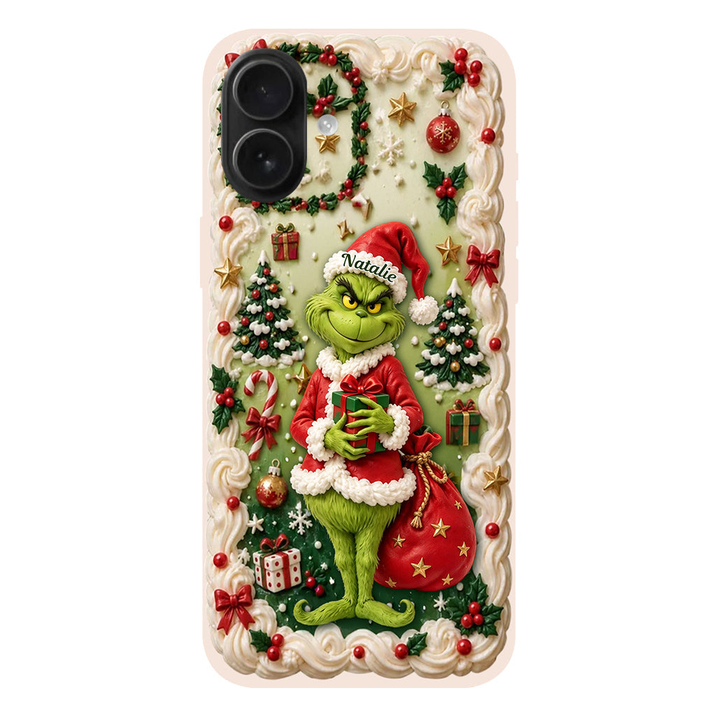 Merry Xmas - Personalized Stole Christmas Phone Case & Embroidered Lanyard