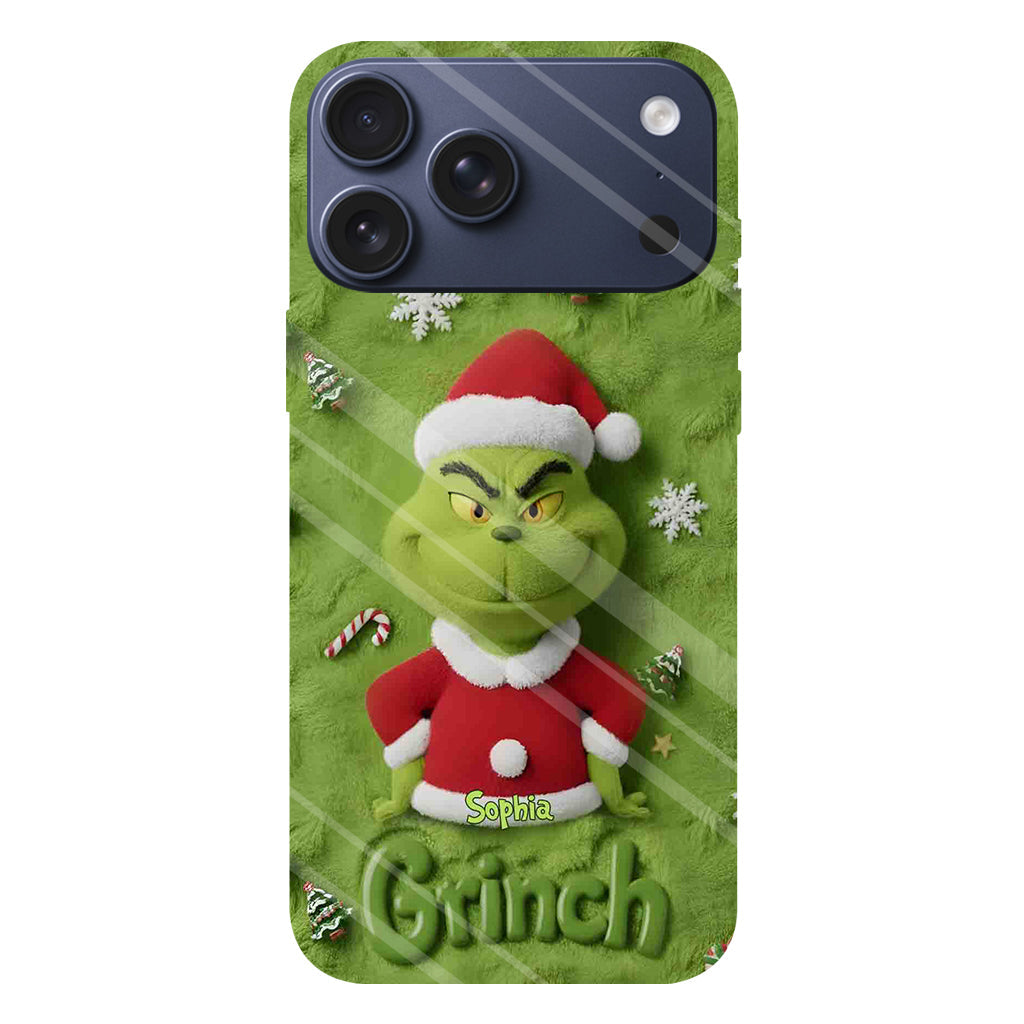 Merry Grinchmas - Personalized Stole Christmas Full Print Phone Case